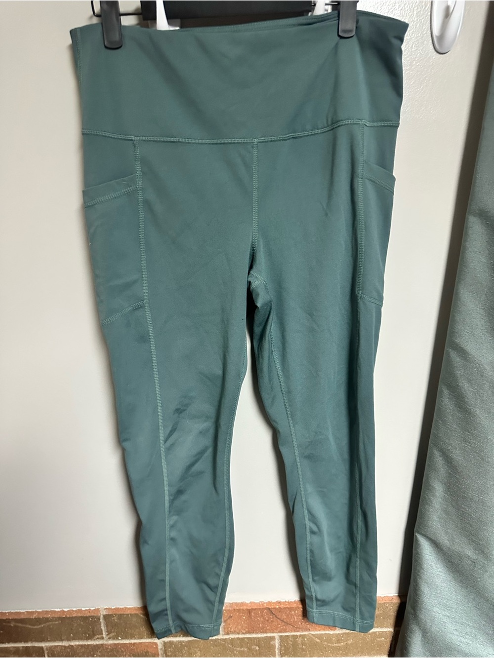 90 Degree By Reflex Women's High-Waist 7/8 Lengtg Leggings in Teal